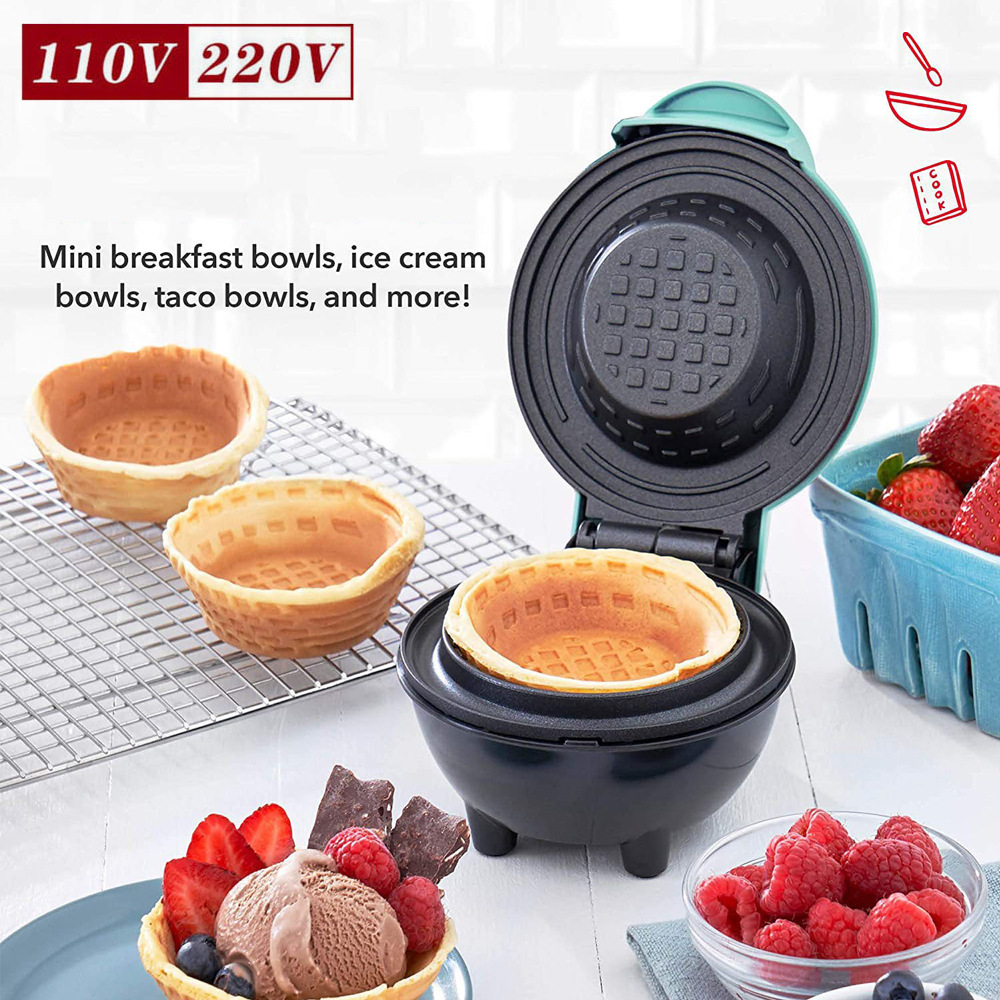 Mini Waffle Bowl Maker Electri - Mini Waffle Maker Machine review and price