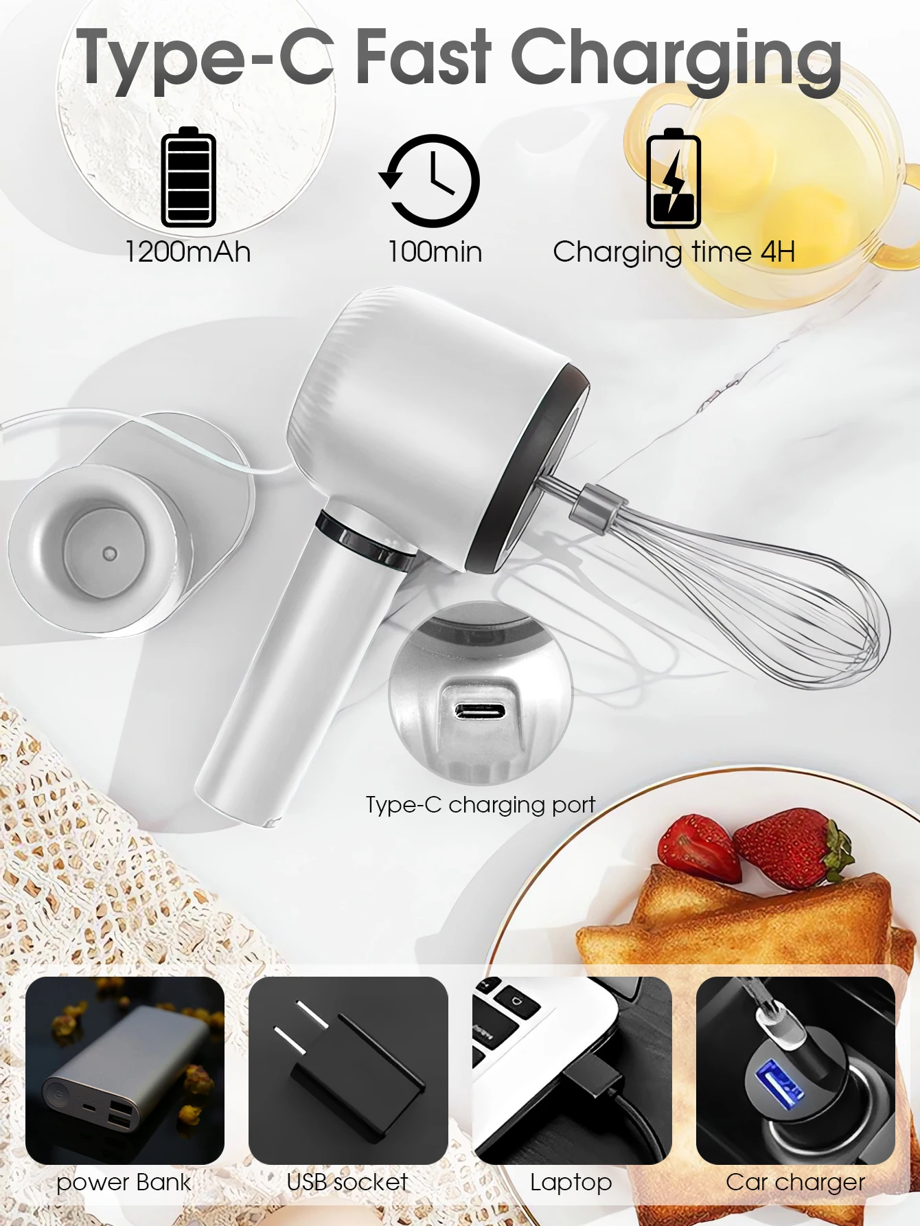 Portable Blender Mixer Kitchen - Immersion Hand Blender Set review and price